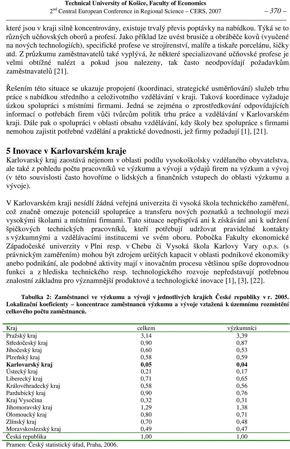 Z průzkumu zaměstnavatelů také vyplývá, že některé specializované učňovské profese je velmi obtížné nalézt a pokud jsou nalezeny, tak často neodpovídají požadavkům zaměstnavatelů [21].