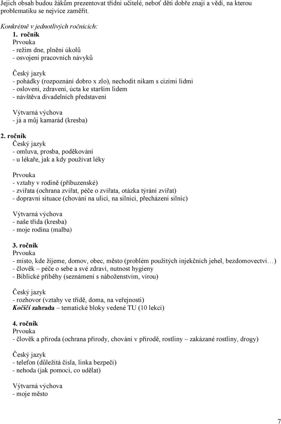 návštěva divadelních představení Výtvarná výchova - já a můj kamarád (kresba) 2.