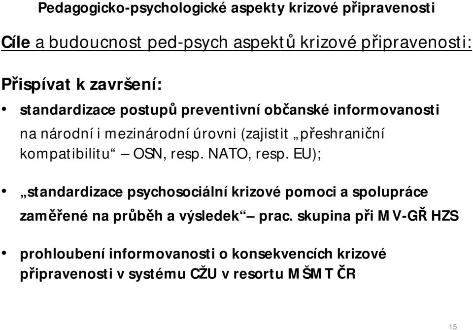 resp. NATO, resp.