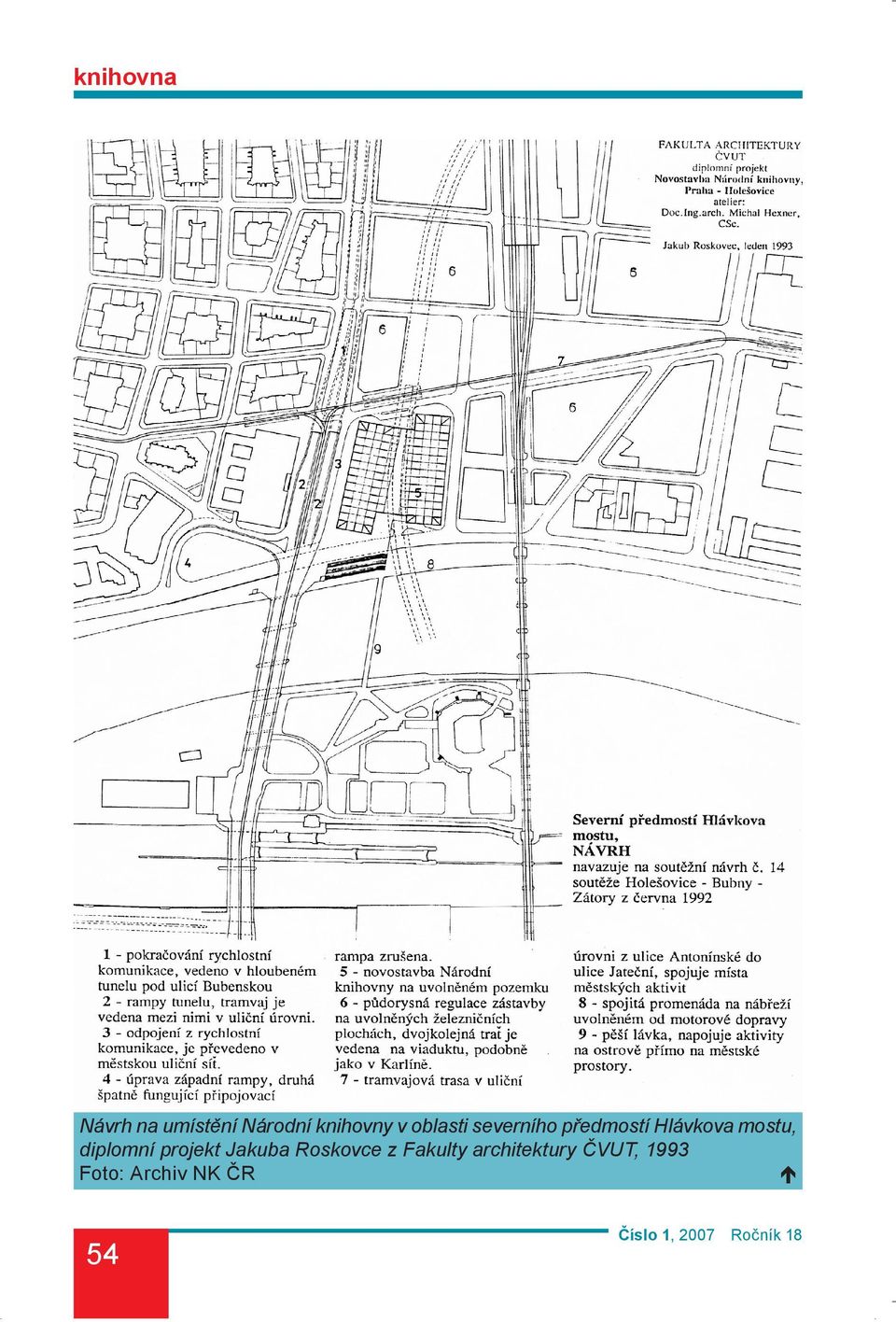 Jakuba Roskovce z Fakulty architektury ČVUT, 1993 Ï 54