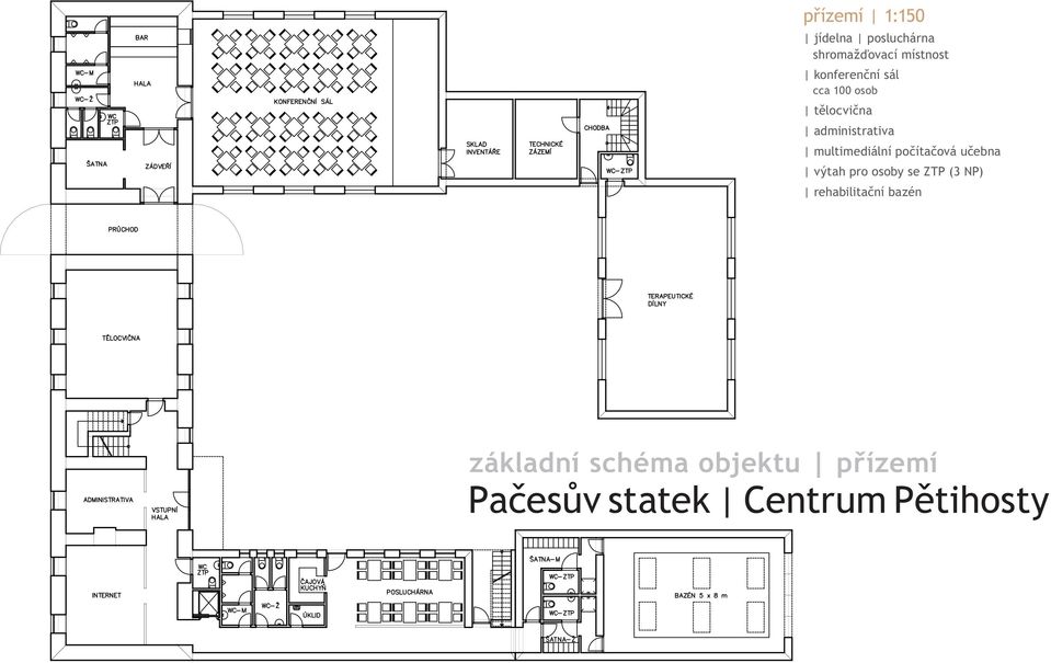 multimediální počítačová učebna výtah pro osoby se ZTP