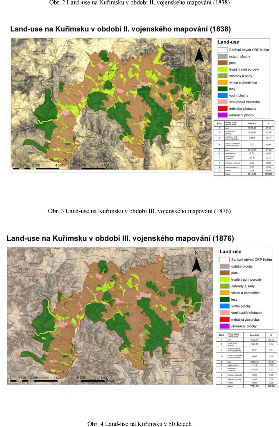 3 Land-use na Kuřimsku v období III.