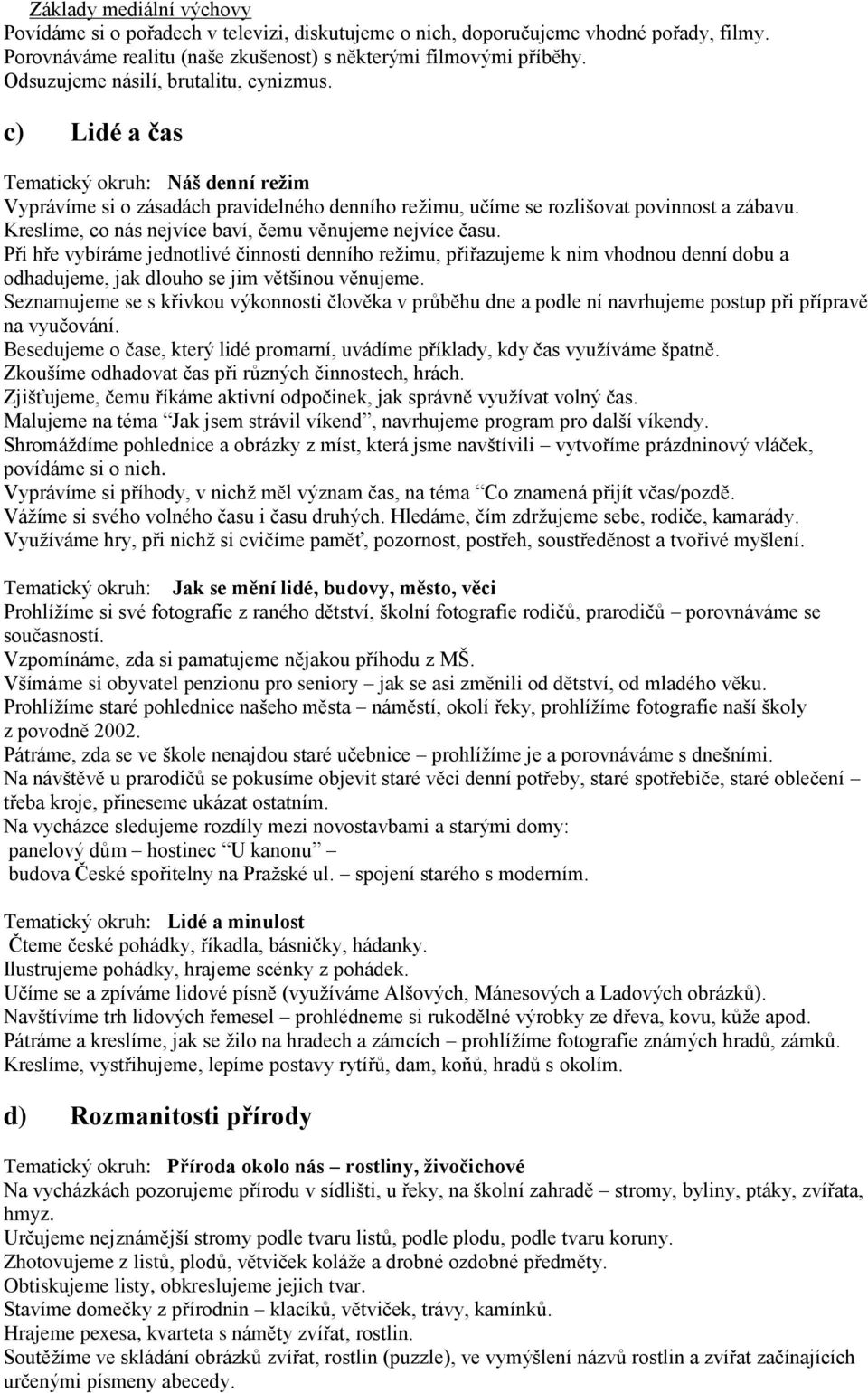 Kreslíme, co nás nejvíce baví, čemu věnujeme nejvíce času. Při hře vybíráme jednotlivé činnosti denního režimu, přiřazujeme k nim vhodnou denní dobu a odhadujeme, jak dlouho se jim většinou věnujeme.