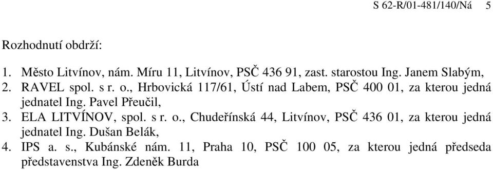 Pavel Přeučil, 3. ELA LITVÍNOV, spol. s r. o.