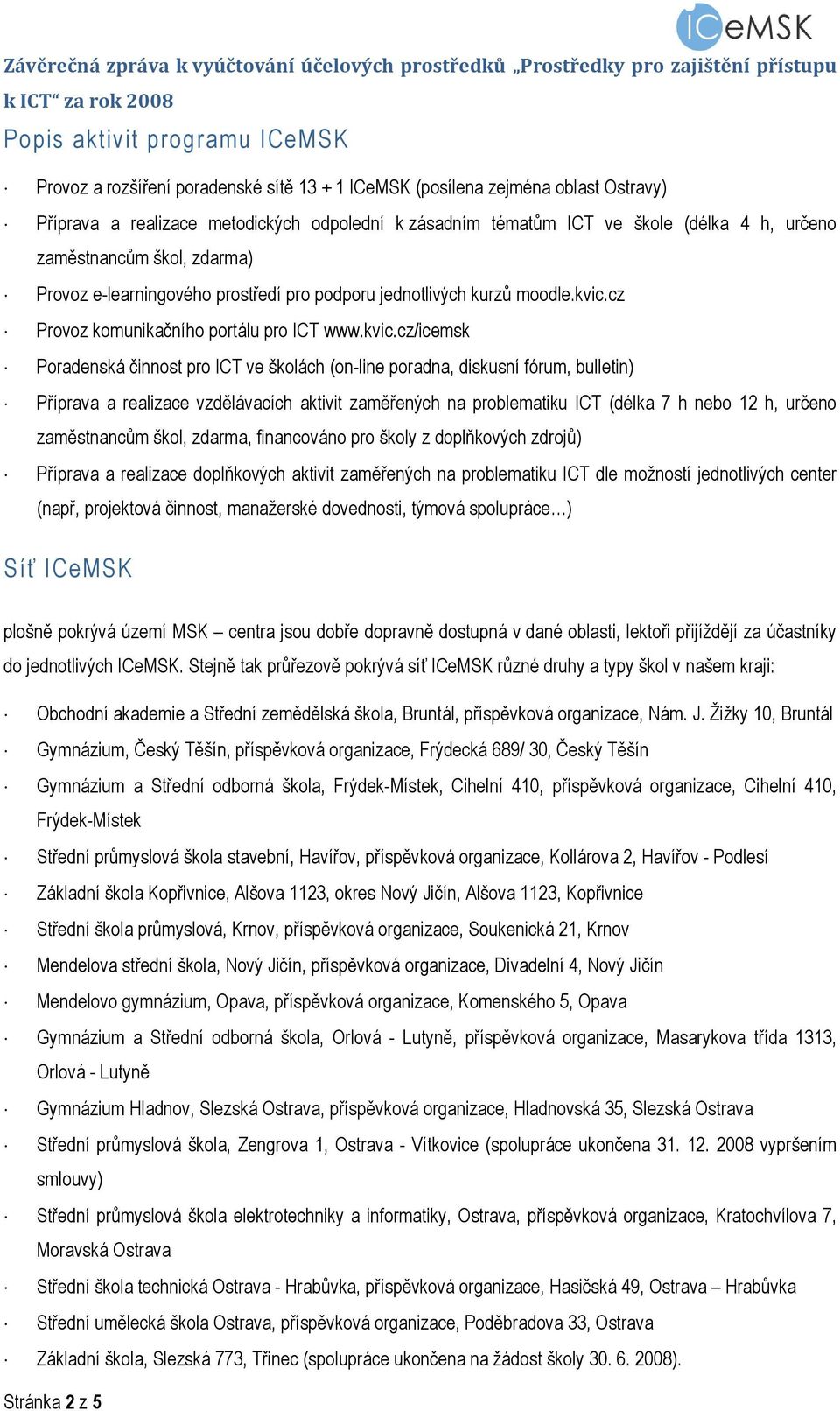 cz Provoz komunikačního portálu pro ICT www.kvic.