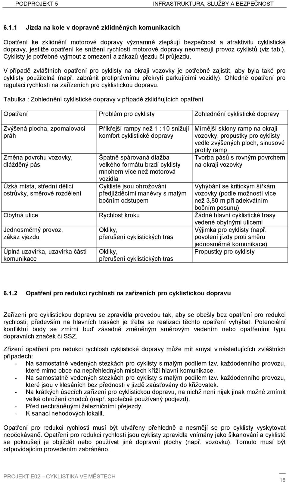 V případě zvláštních opatření pro cyklisty na okraji vozovky je potřebné zajistit, aby byla také pro cyklisty použitelná (např. zabránit protiprávnímu překrytí parkujícími vozidly).