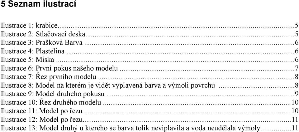 ..8 Ilustrace 8: Model na kterém je vidět vyplavená barva a výmoli povrchu...8 Ilustrace 9: Model druheho pokusu.