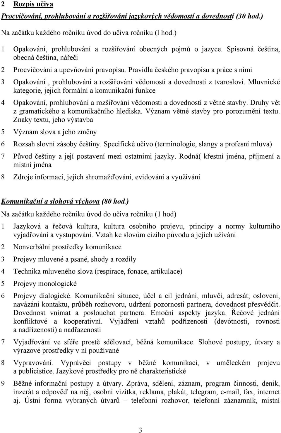 Pravidla českého pravopisu a práce s nimi 3 Opakování, prohlubování a rozšiřování vědomostí a dovedností z tvarosloví.