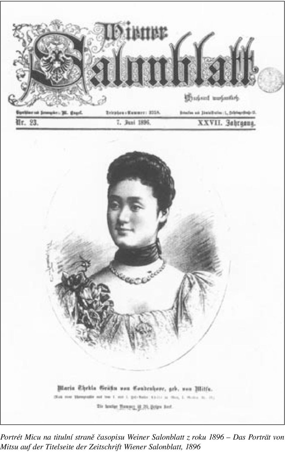 1896 Das Porträt von Mitsu auf der