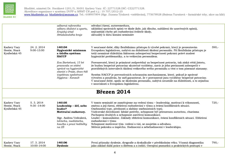 nejčastější chyby při rozhodování ředitele školy, aktuality k datu konání semináře 24