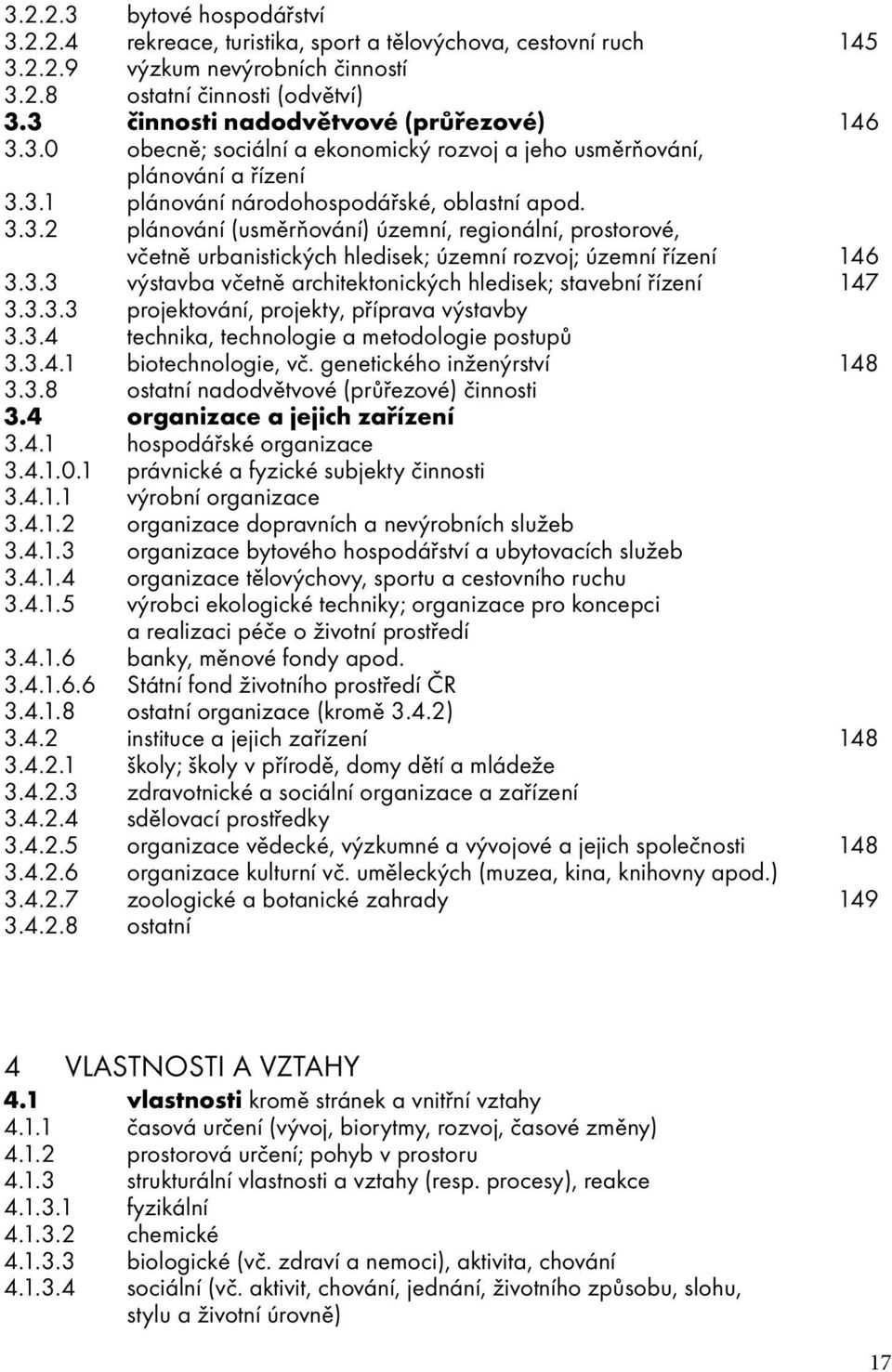 3.3 výstavba včetně architektonických hledisek; stavební řízení 147 3.3.3.3 projektování, projekty, příprava výstavby 3.3.4 technika, technologie a metodologie postupů 3.3.4.1 biotechnologie, vč.