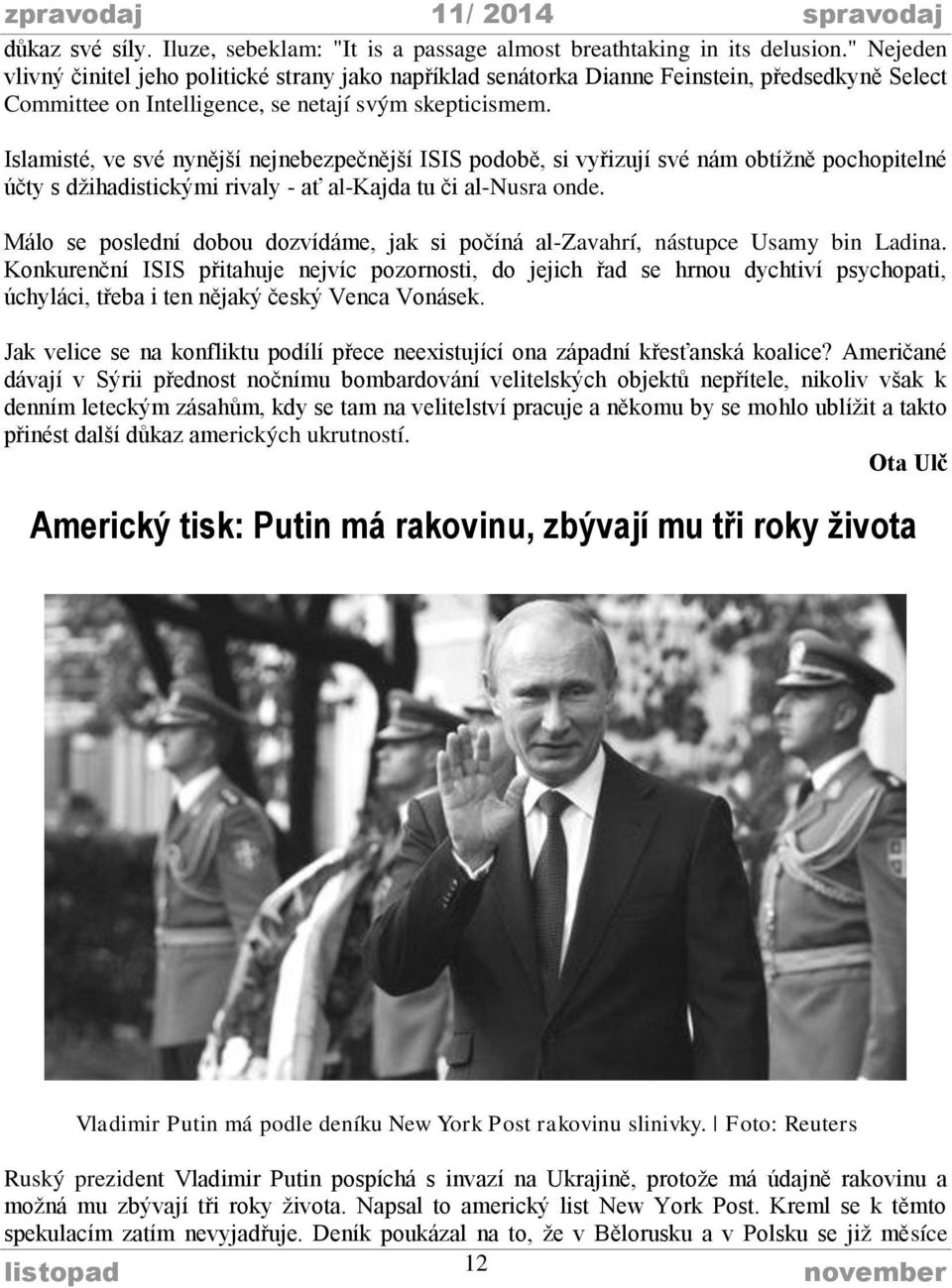 Islamisté, ve své nynější nejnebezpečnější ISIS podobě, si vyřizují své nám obtížně pochopitelné účty s džihadistickými rivaly - ať al-kajda tu či al-nusra onde.