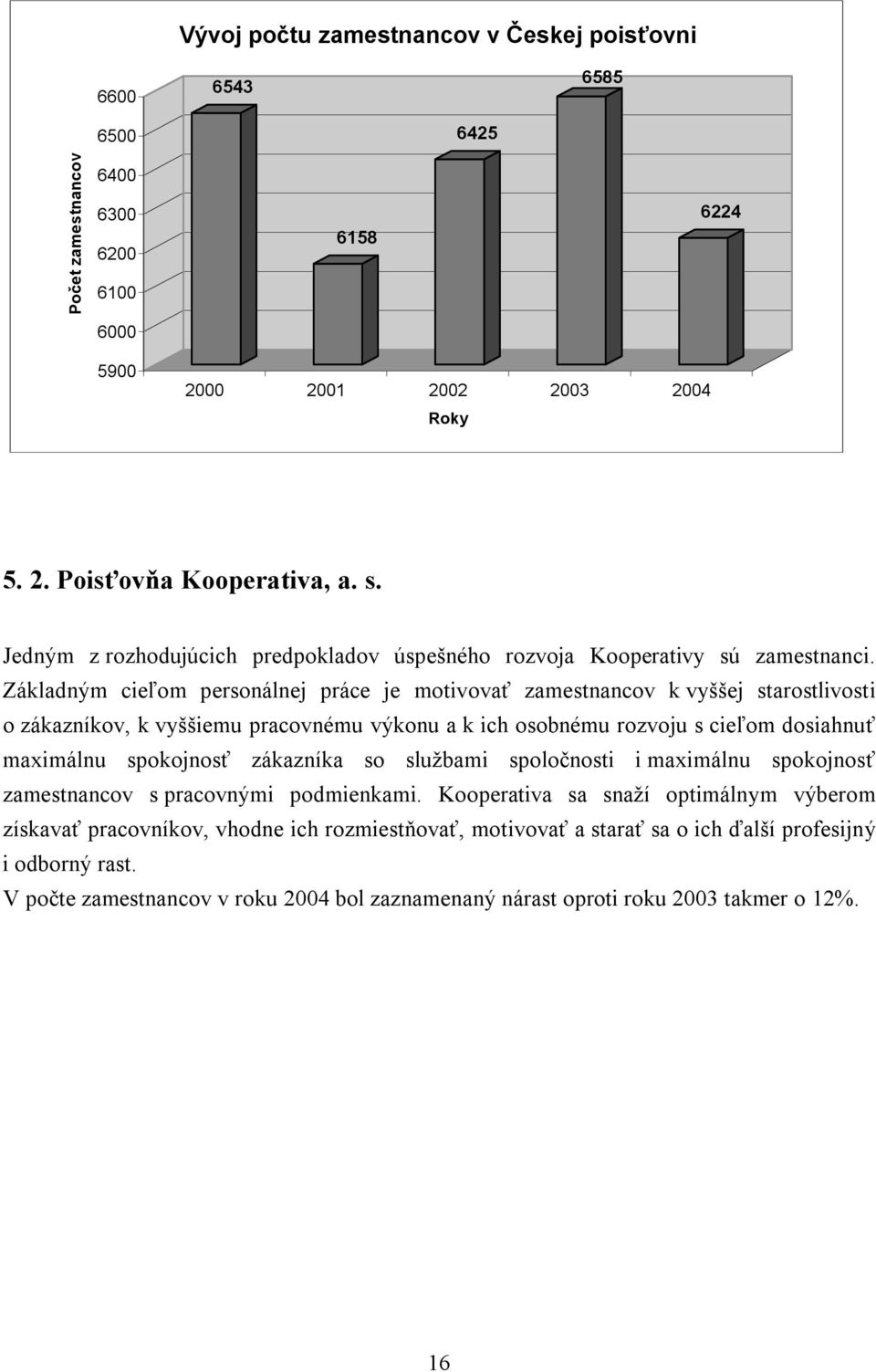 Základným cieľom personálnej práce je motivovať zamestnancov k vyššej starostlivosti o zákazníkov, k vyššiemu pracovnému výkonu a k ich osobnému rozvoju s cieľom dosiahnuť maximálnu spokojnosť