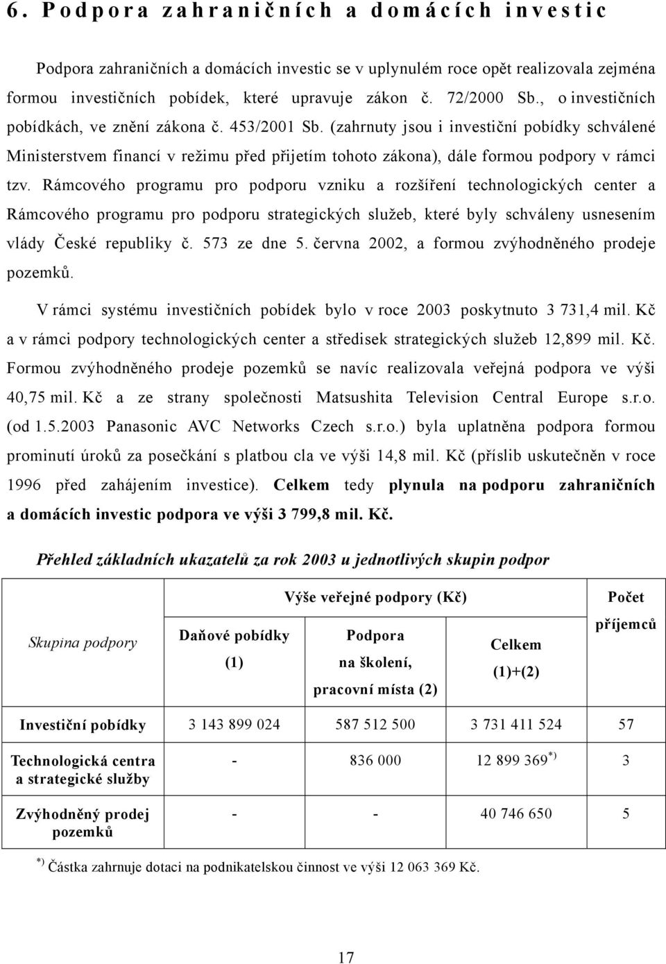 Rámcového programu pro podporu vzniku a rozšíření technologických center a Rámcového programu pro podporu strategických služeb, které byly schváleny usnesením vlády České republiky č. 573 ze dne 5.