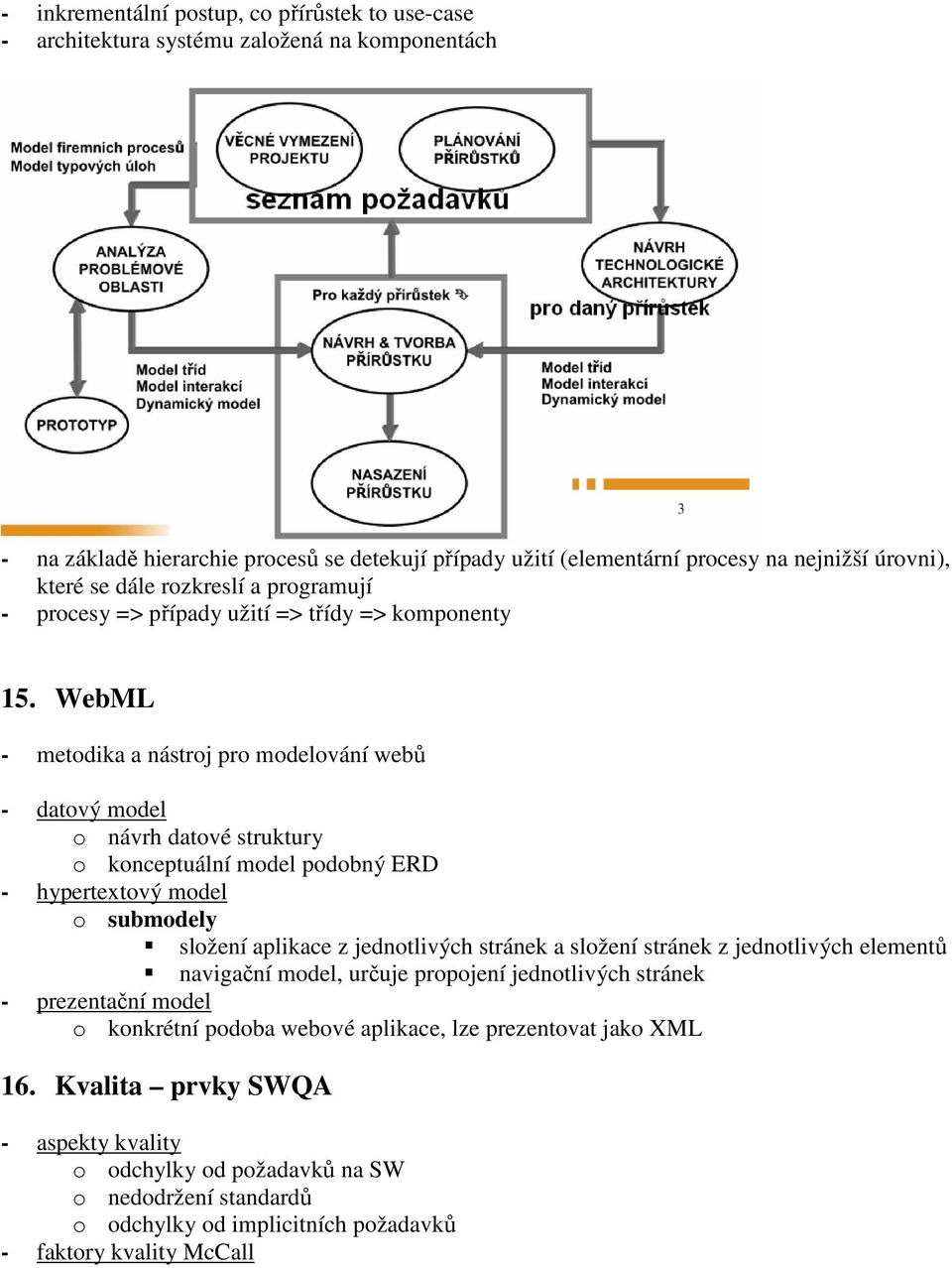 WebML - metodika a nástroj pro modelování webů - datový model o návrh datové struktury o konceptuální model podobný ERD - hypertextový model o submodely složení aplikace z jednotlivých stránek a