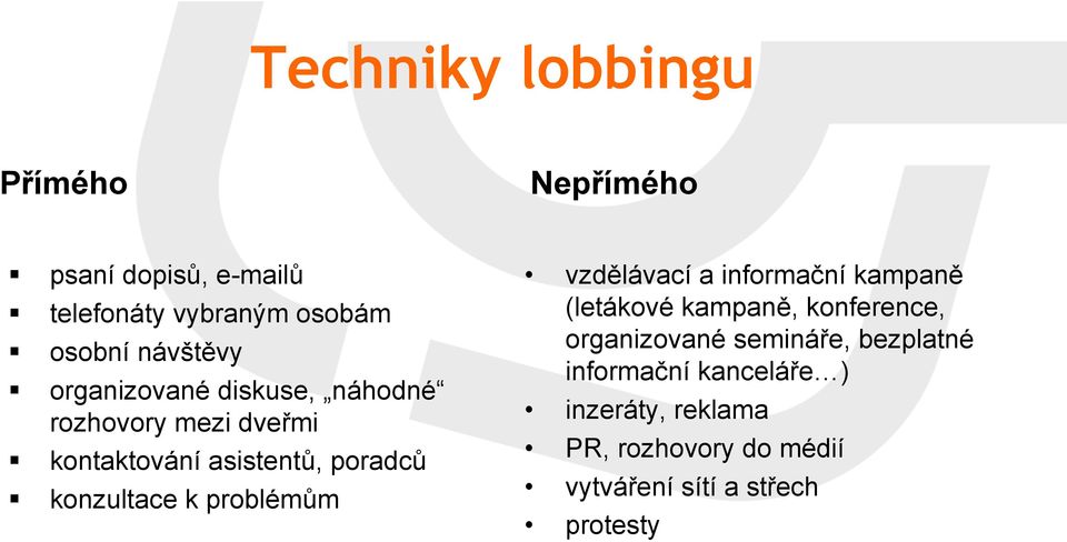 konzultace k problémům vzdělávací a informační kampaně (letákové kampaně, konference, organizované