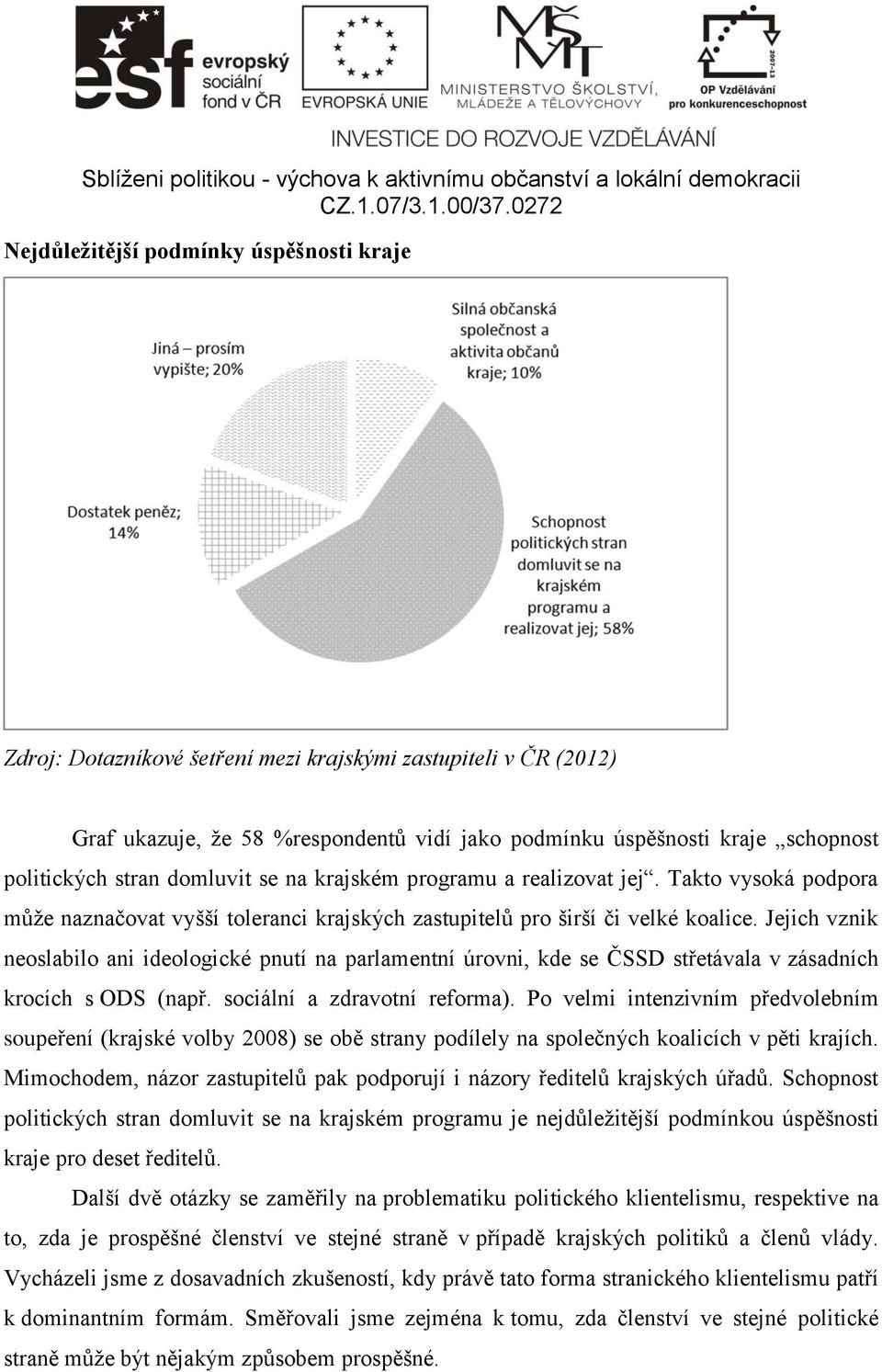 Jejich vznik neoslabilo ani ideologické pnutí na parlamentní úrovni, kde se ČSSD střetávala v zásadních krocích s ODS (např. sociální a zdravotní reforma).