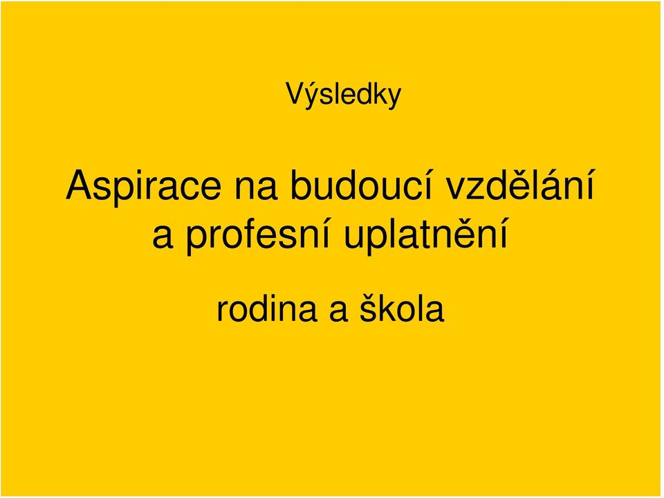 vzdělání a