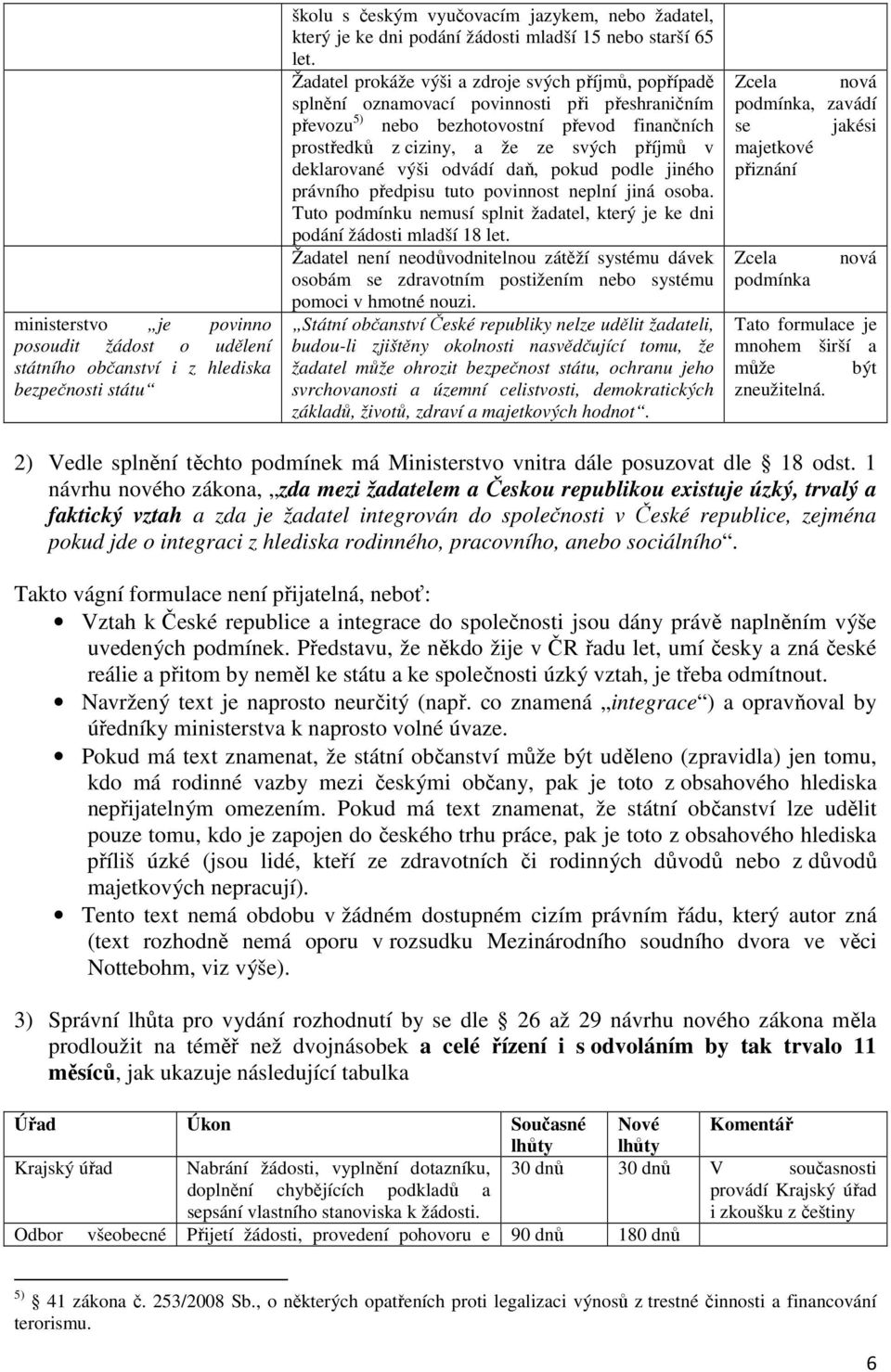 Žadatel prokáže výši a zdroje svých příjmů, popřípadě splnění oznamovací povinnosti při přeshraničním převozu 5) nebo bezhotovostní převod finančních prostředků z ciziny, a že ze svých příjmů v