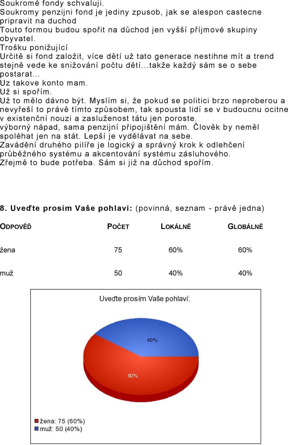 Uţ to mělo dávno být. Myslím si, ţe pokud se politici brzo neproberou a nevyřeší to právě tímto způsobem, tak spousta lidí se v budoucnu ocitne v existenční nouzi a zasluţenost tátu jen poroste.