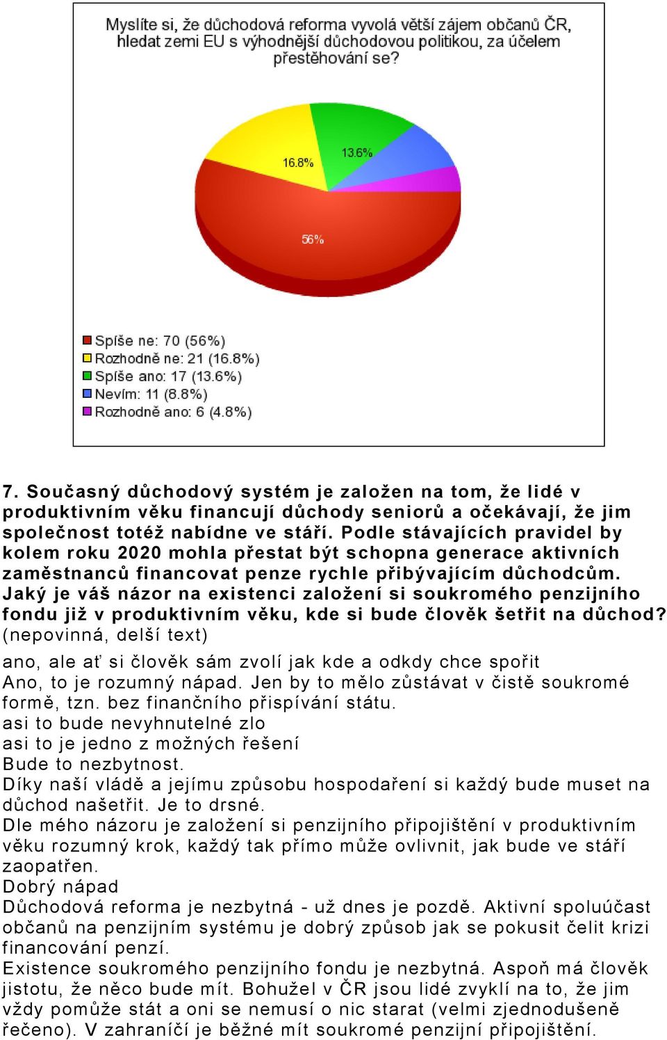 Jaký je váš názor na existenci založení si soukromého penzijního fondu již v produktivním věku, kde si bude člověk šetřit na důchod?