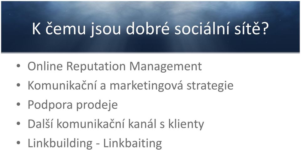 marketingová strategie Podpora prodeje