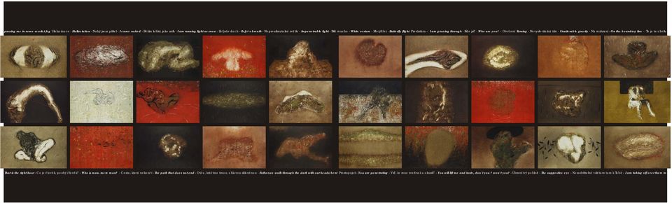 - Otočení Turning - Nevyslovitelná tíže - Unutterable gravity - Na rozhraní - On the boundary line - To je ta chvíle That is the right hour - Co je člověk, pouhý člověk? - Who is man, mere man?