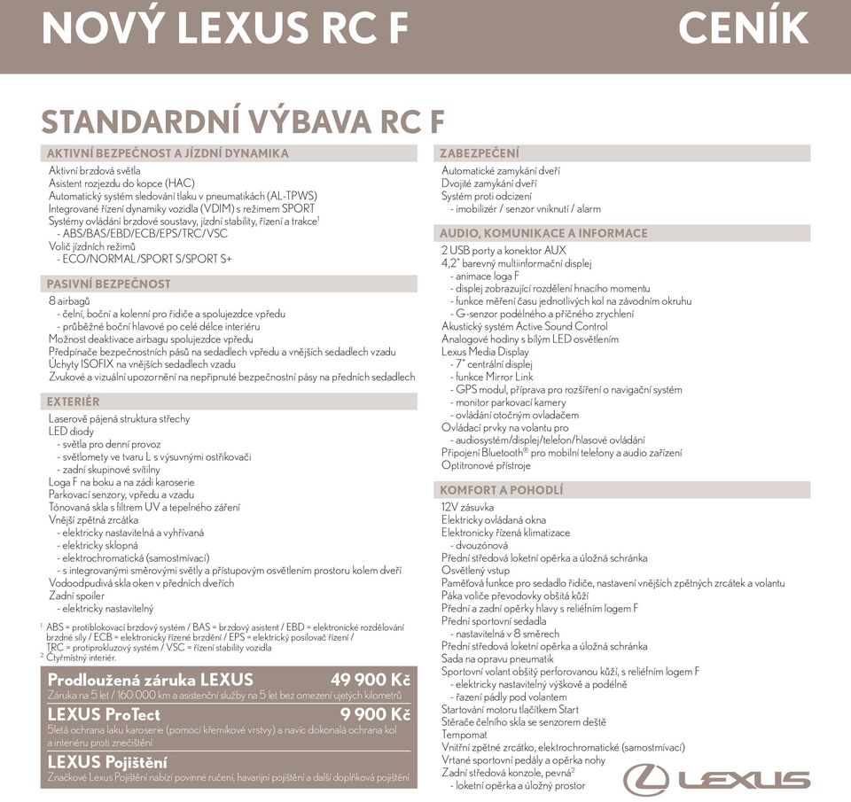 S/SPORT S+ PASIVNÍ BEZPEČNOST 8 airbagů - čelní, boční a kolenní pro řidiče a spolujezdce vpředu - průběžné boční hlavové po celé délce interiéru Možnost deaktivace airbagu spolujezdce vpředu