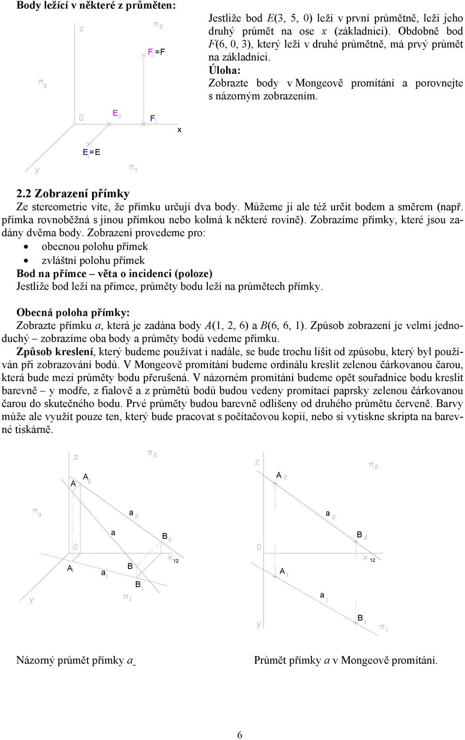 řím rovoěžá s jiou římou eo olmá ěteré roviě). Zorzíme římy, teré jsou zdáy dvěm ody.