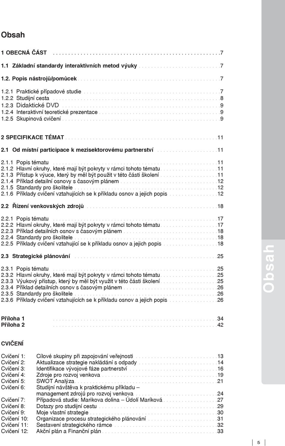 ...................................................9 2 specifikace témat...11 2.1 Od místní participace k mezisektorovému partnerství....................11 2.1.1 Popis tématu...11 2.1.2 Hlavní okruhy, které mají být pokryty v rámci tohoto tématu.