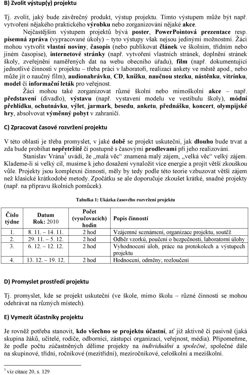 Žáci mohou vytvořit vlastní noviny, časopis (nebo publikovat článek ve školním, třídním nebo jiném časopise), internetové stránky (např.