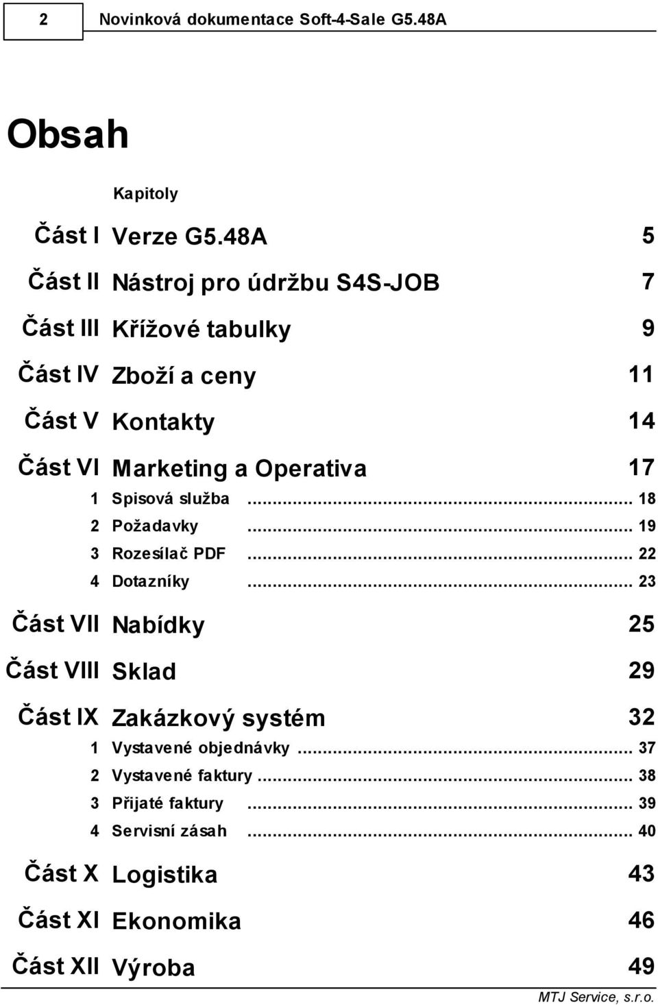 Operativa 17 1 Spisová služba... 18 2 Požadavky... 19 3 Rozesílač PDF... 22 4 Dotazníky.