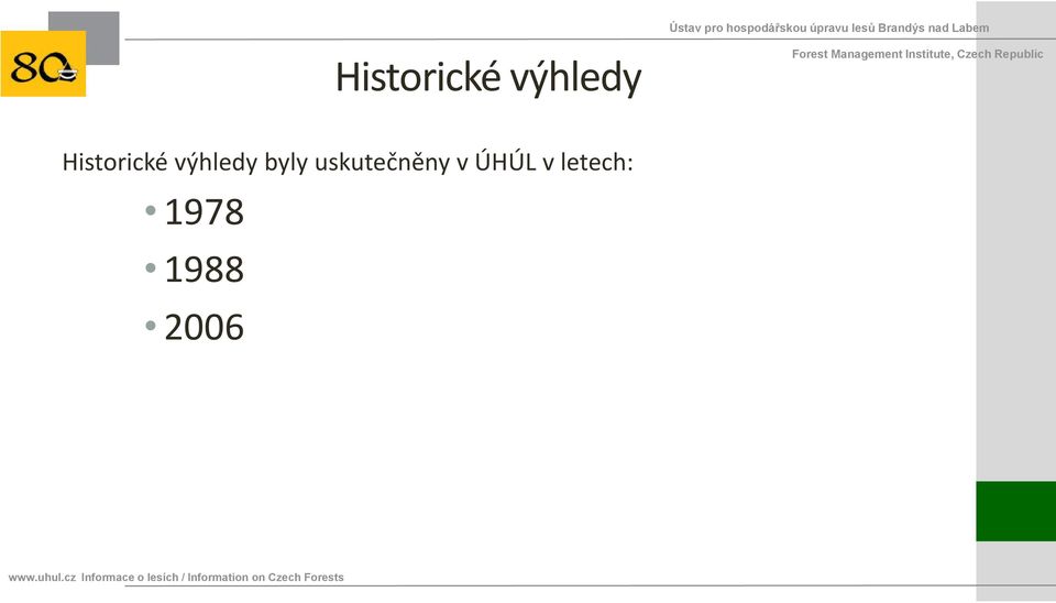 ÚHÚL v letech: 1978