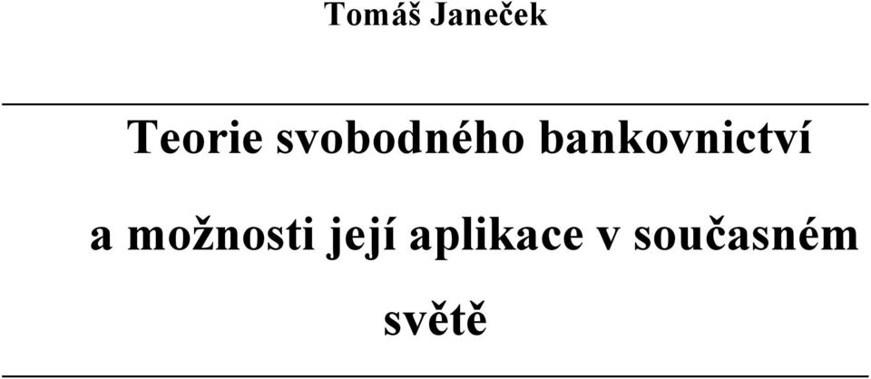 bankovnictví a