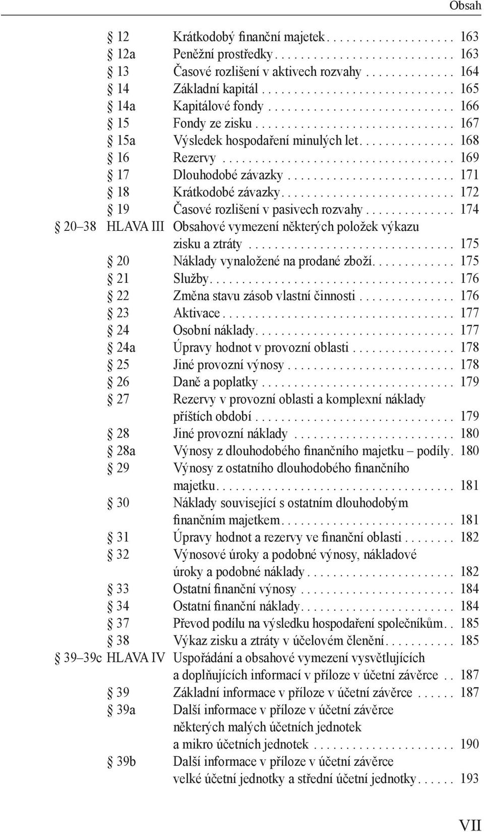 ................................... 169 17 Dlouhodobé závazky.......................... 171 18 Krátkodobé závazky........................... 172 19 Časové rozlišení v pasivech rozvahy.