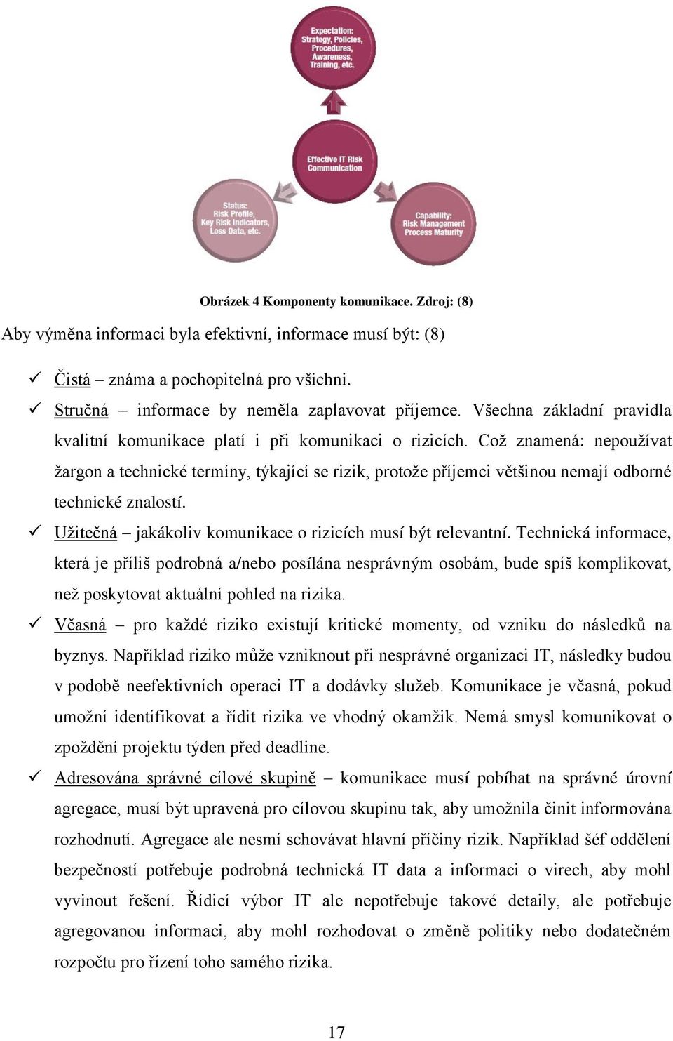 Což znamená: nepoužívat žargon a technické termíny, týkající se rizik, protože příjemci většinou nemají odborné technické znalostí. Užitečná jakákoliv komunikace o rizicích musí být relevantní.