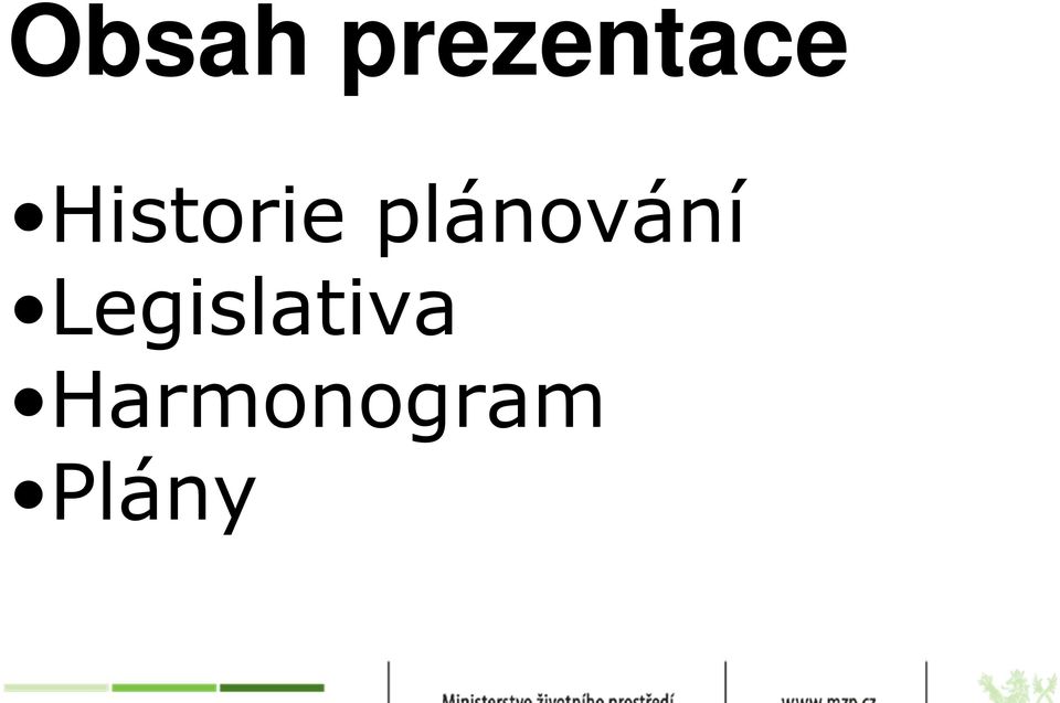 plánování