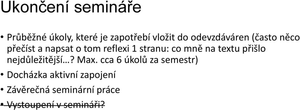 co mně na textu přišlo nejdůležitější? Max.