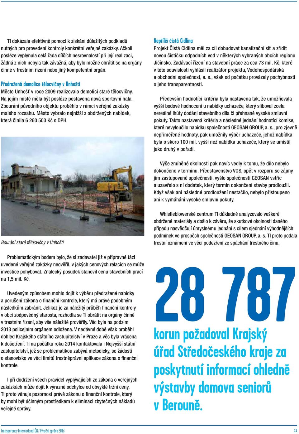 Předražená demolice tělocvičny v Unhošti Město Unhošť v roce 2009 realizovalo demolici staré tělocvičny. Na jejím místě měla být posléze postavena nová sportovní hala.