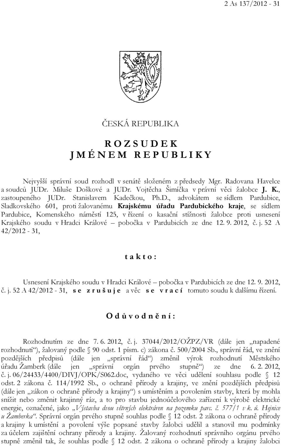 . Stanislavem Kadečkou, Ph.D.