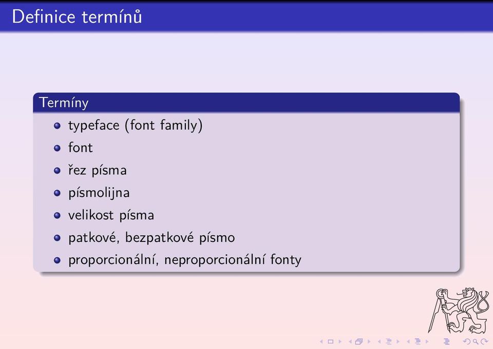 písmolijna velikost písma patkové,