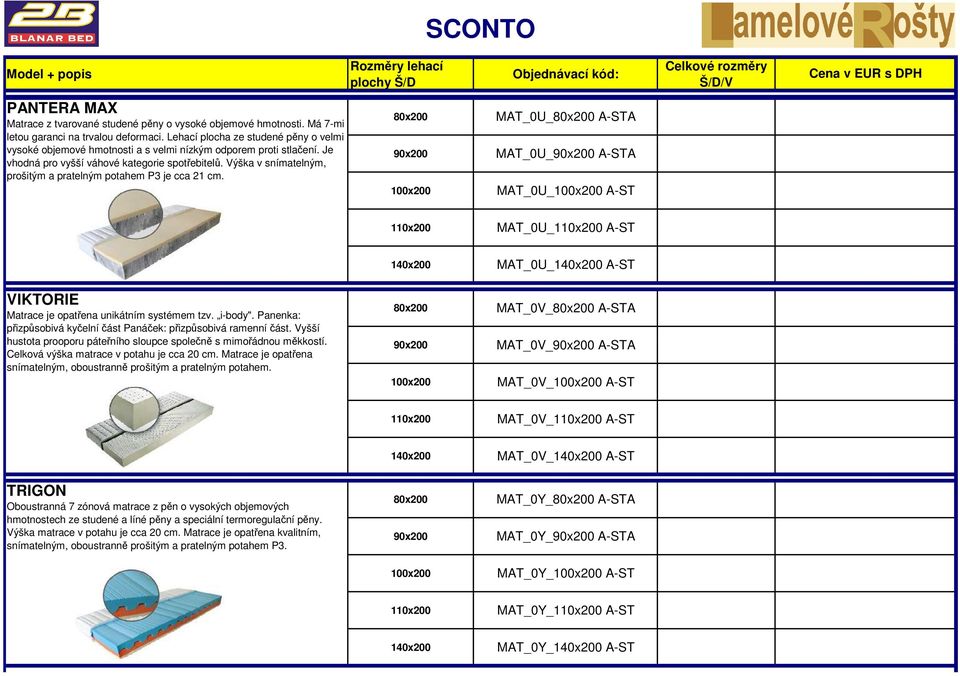 Výška v snímatelným, prošitým a pratelným potahem P3 je cca 21 cm. MAT_0U_ A-STA MAT_0U_ A-STA MAT_0U_ A-ST MAT_0U_ A-ST MAT_0U_ A-ST VIKTORIE Matrace je opatřena unikátním systémem tzv. i-body".