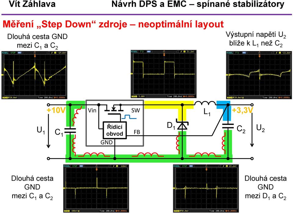 k L než C +0V Vin SW +3,3V L U Řídicí obvod C C