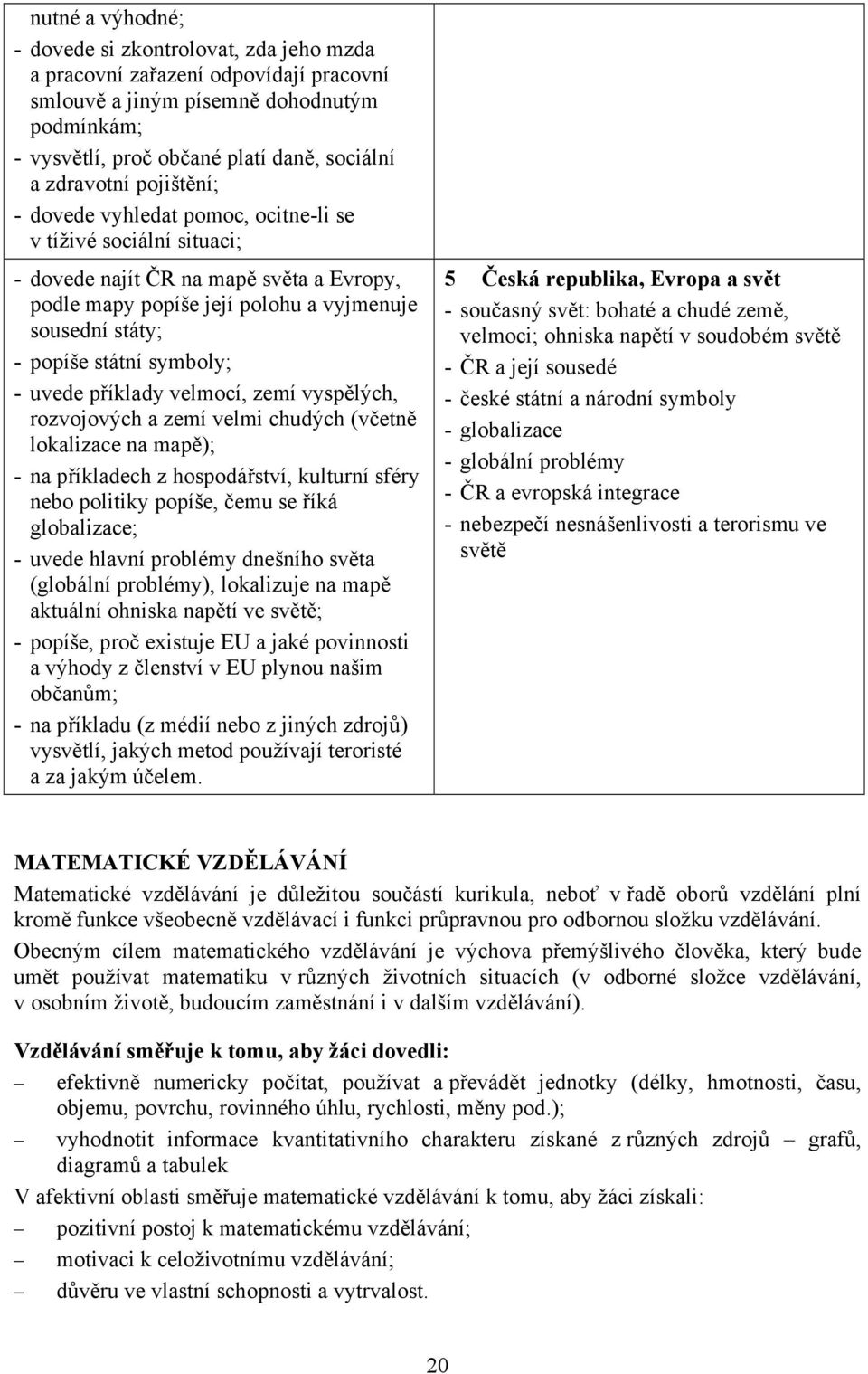 symboly; - uvede příklady velmocí, zemí vyspělých, rozvojových a zemí velmi chudých (včetně lokalizace na mapě); - na příkladech z hospodářství, kulturní sféry nebo politiky popíše, čemu se říká