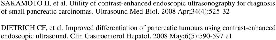 pancreatic carcinomas. Ultrasound Med Biol.
