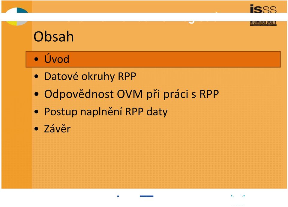 OVM při práci s RPP