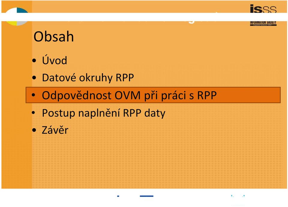 OVM při práci s RPP