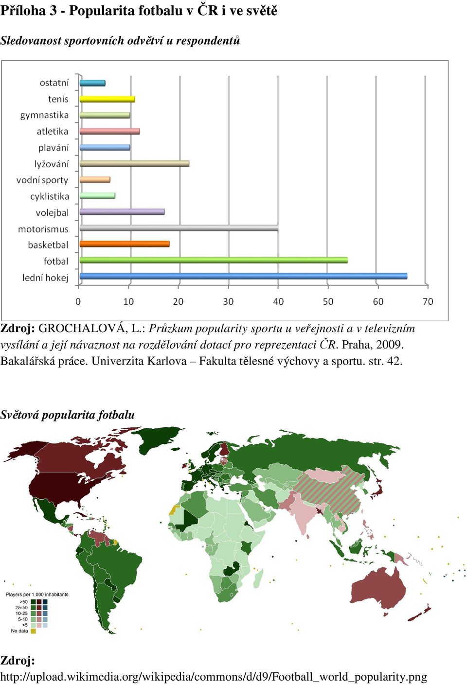 reprezentaci ČR. Praha, 2009. Bakalářská práce. Univerzita Karlova Fakulta tělesné výchovy a sportu. str. 42.