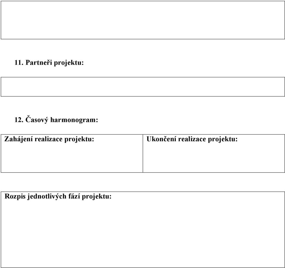 realizace projektu: Ukončení