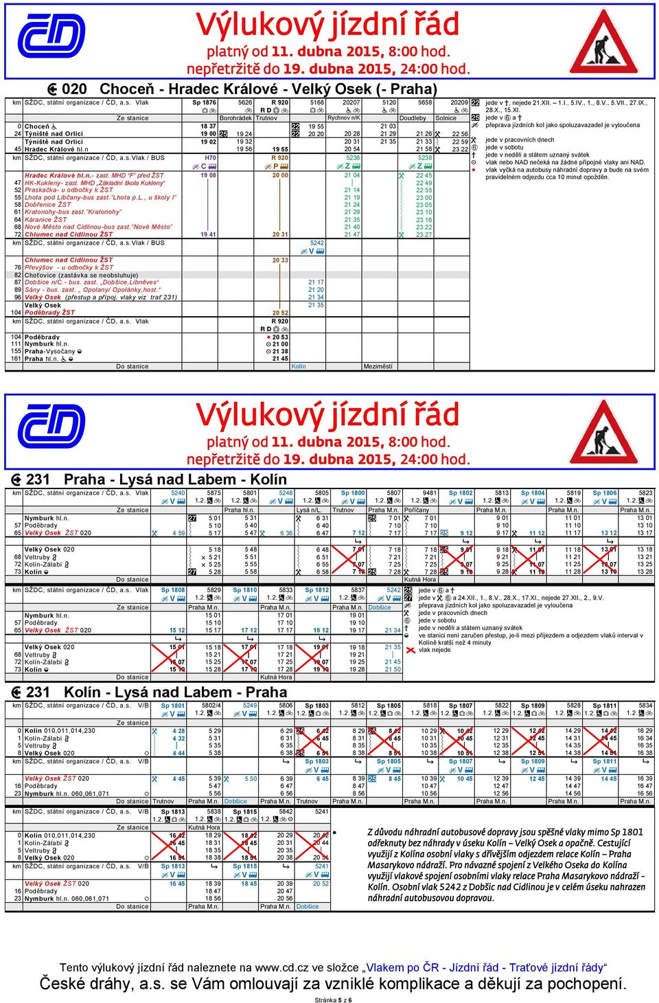 átní organizace / ČD, a.s.